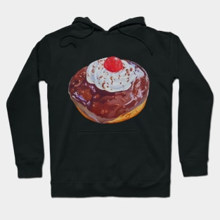 Black Forest Donut painting (no background) Hoodie